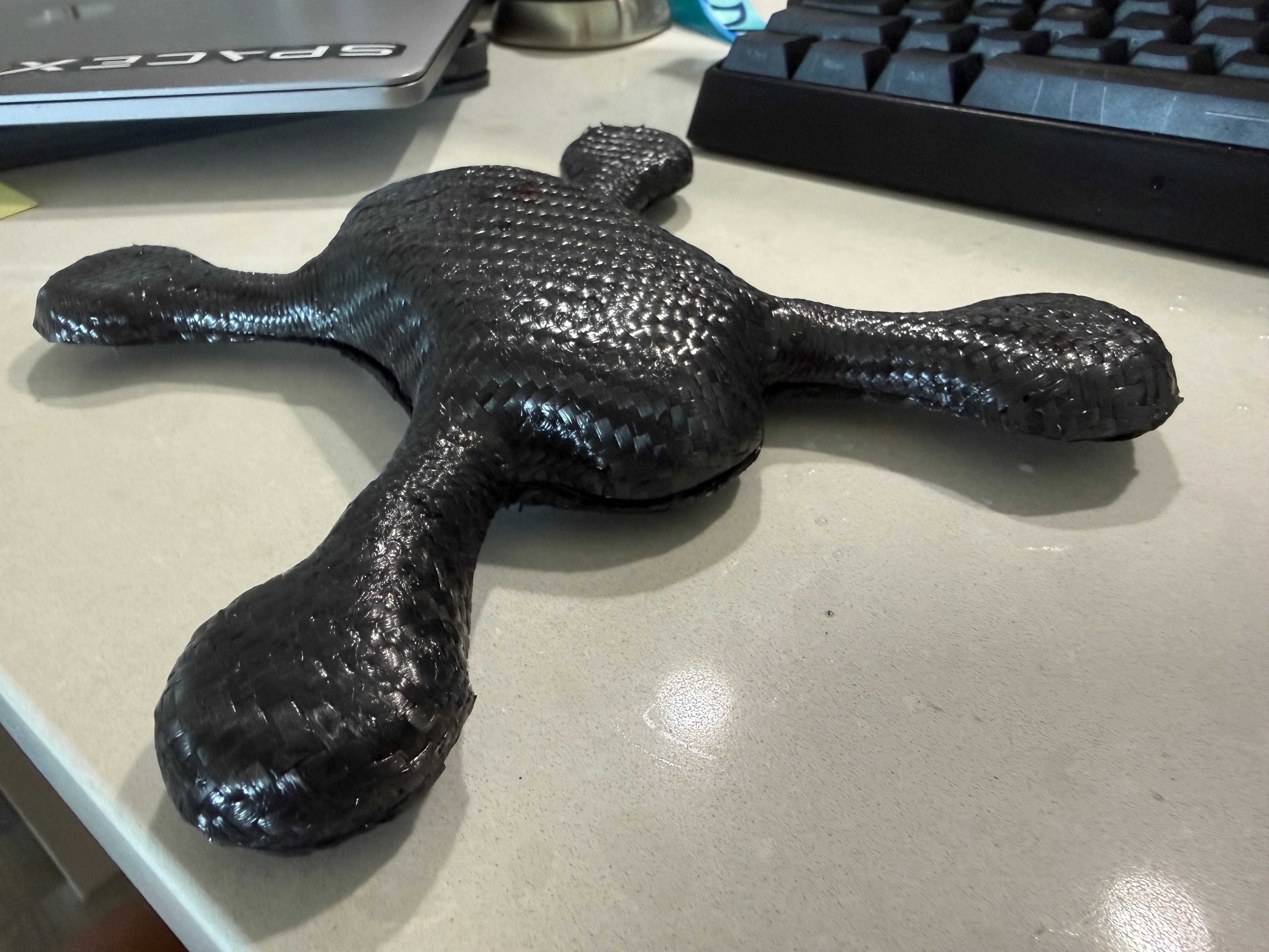 Carbon fiber chassis fresh out of layup