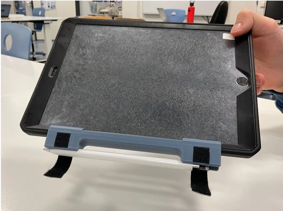 Device held showing mount