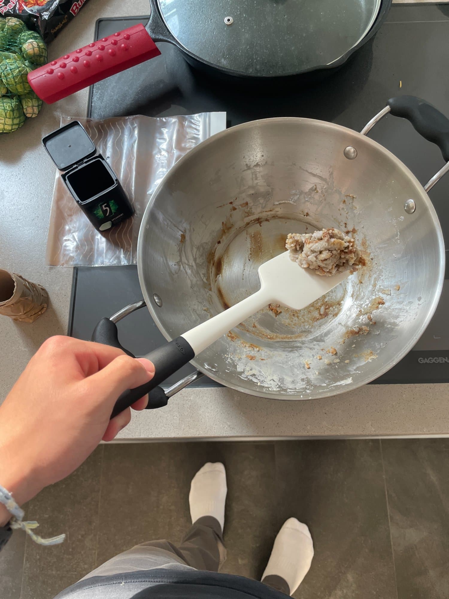 Cooking the sugar fuel mixture